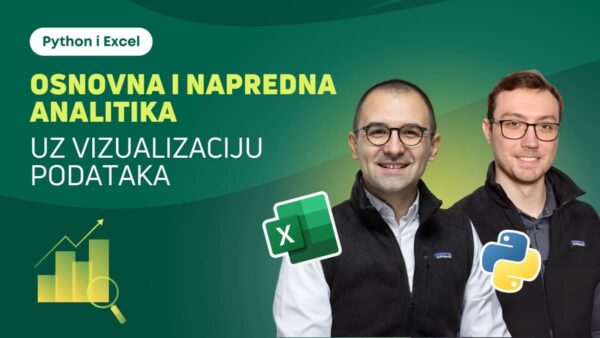 Kurs python i excel osnovna i napredna analitika uz vizualizaciju podataka cover